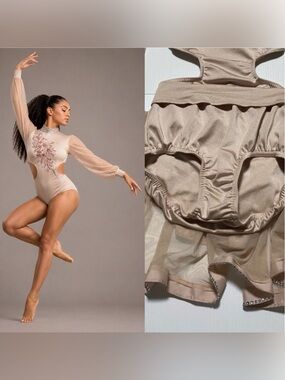 Kelle Starlet Competition Solo Costume Blush contemporary lyrical 2 piece LC